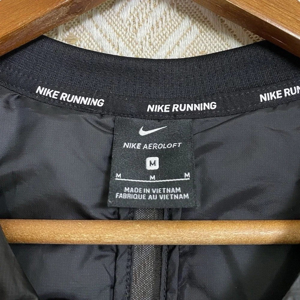 Nike Womens M AeroLoft 800 Goose Down Vest Running Packable Lightweight Reflect